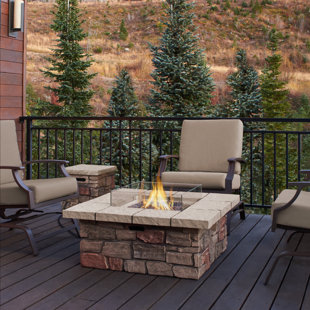 Sedona Concrete Propane natural Gas Fire Pit Table