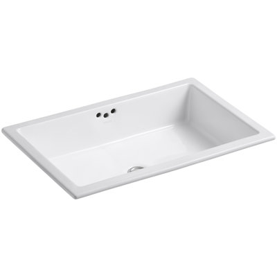 Kohler Kathryn Ceramic Rectangular Undermount Bathroom Sink With
