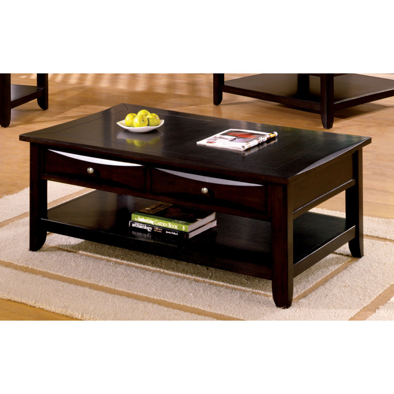 Latitude Run Geomar Rectangular Coffee Table With Storage Wayfair