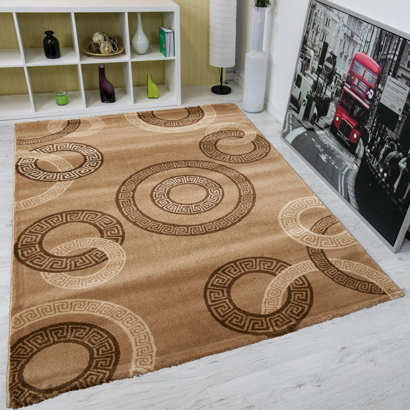 Castleton Home Greek Key Beige Area Rug | Wayfair.co.uk