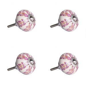 Handpainted Round Knob (Set of 4)