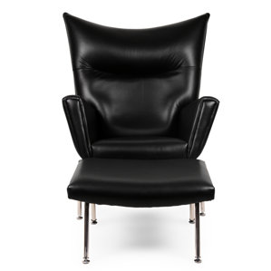 wingback leather chairs you'll love | wayfair wingback leather chairs you'll love | wayfair
