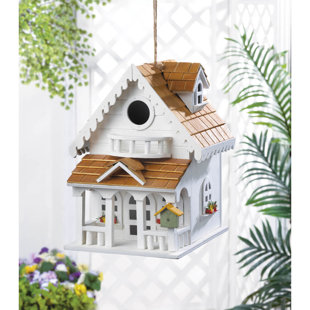 Country Cottages Bird House Bird Entertainment House Ventilation Holes Wooden 