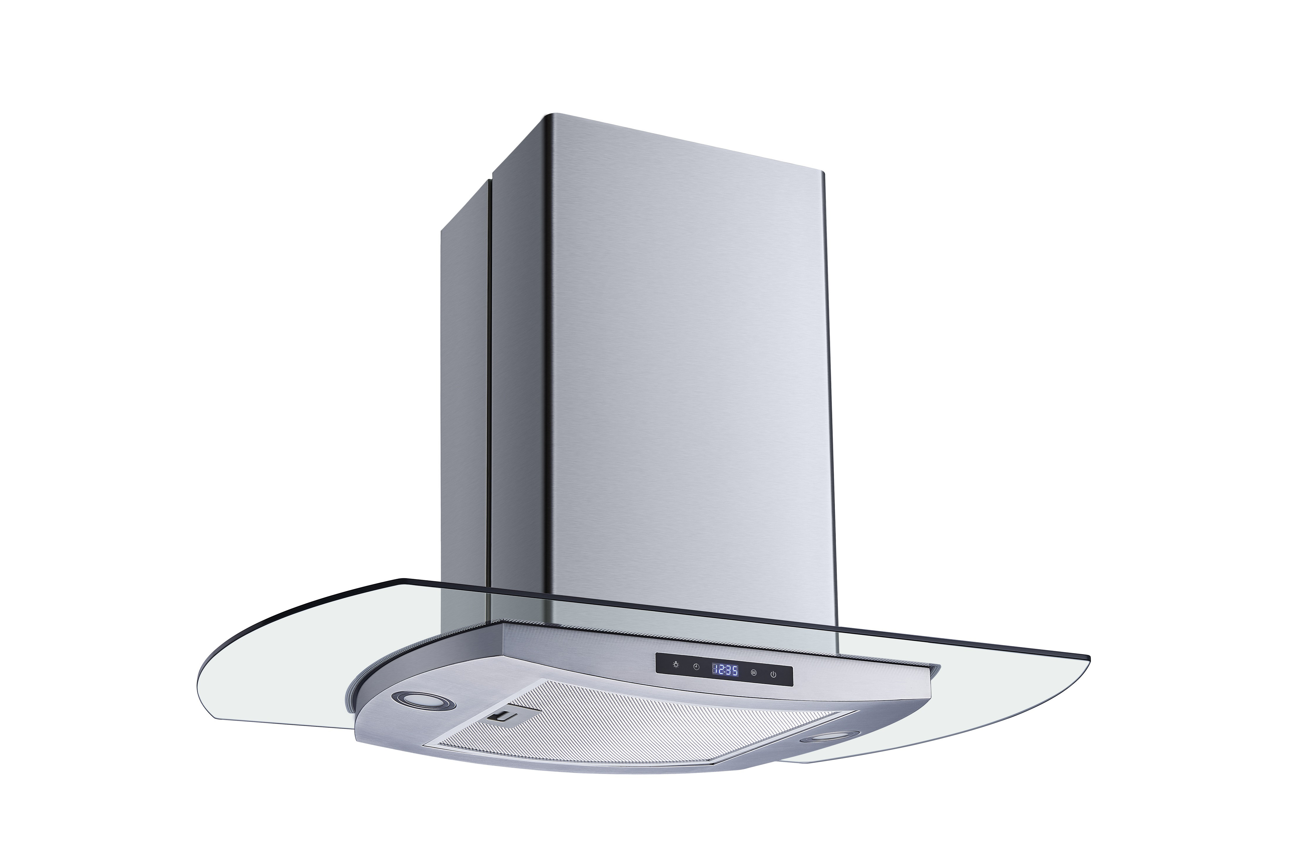 Winflo 36" 475 CFM Convertible Island Range Hood in Stainless Steel