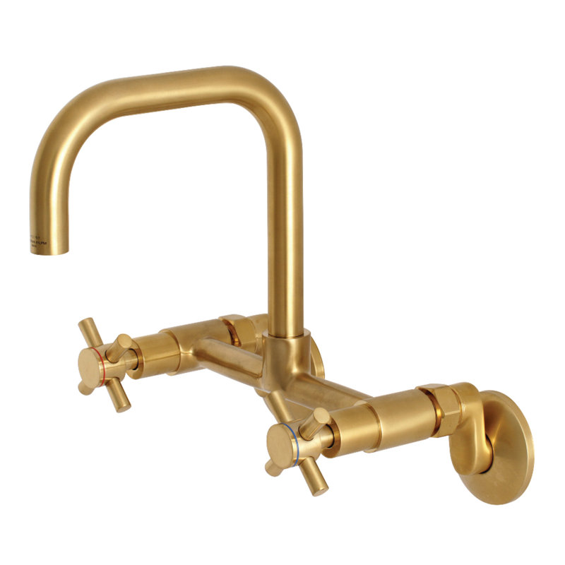 Kingston Brass Ks413c 8 Inch Adjustable Centre Wall Mount Kitchen