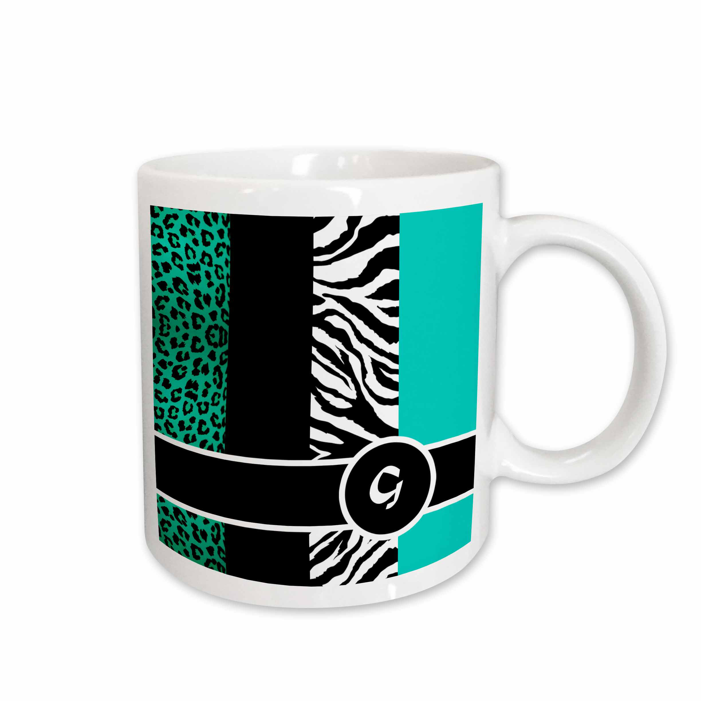 Bloomsbury Market Marchmain Elegant Animal Print Monogram Coffee Mug Wayfair