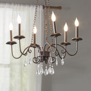 Pennebaker 6-Light Candle-Style Chandelier