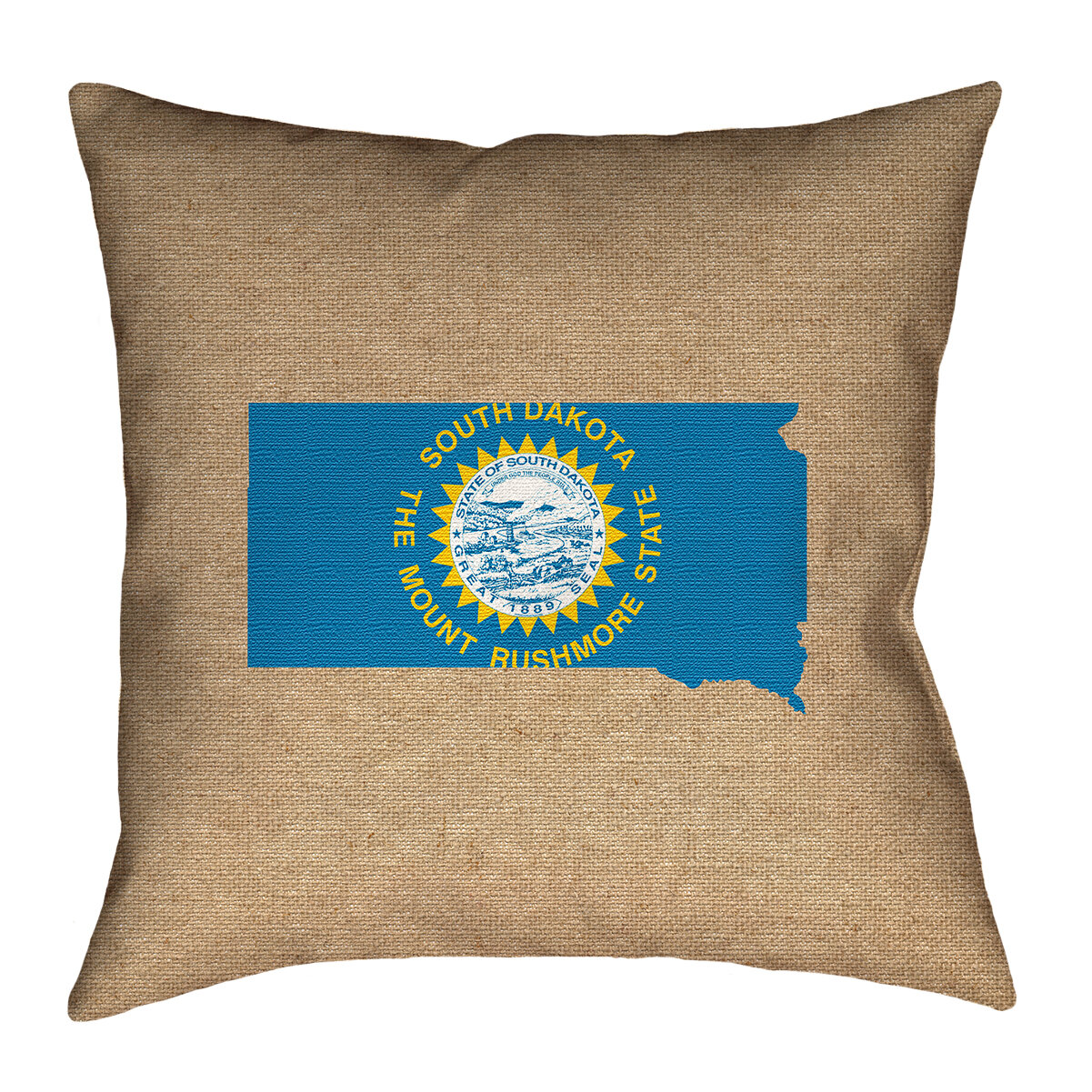 ArtVerse Katelyn Smith 28 x 28 Floor Double Sided Print with Concealed Zipper & Insert Idaho Love Pillow
