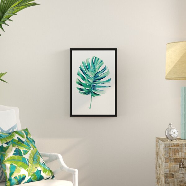 Bay Isle Home Single Palm Leaf - Print on Canvas | Wayfair