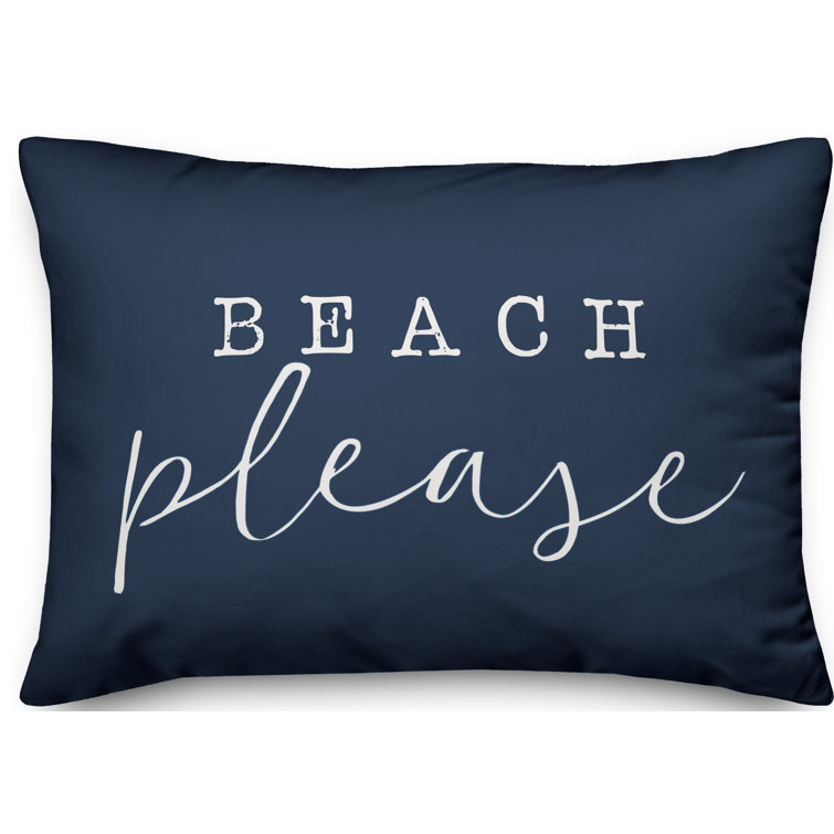 beach please pillow
