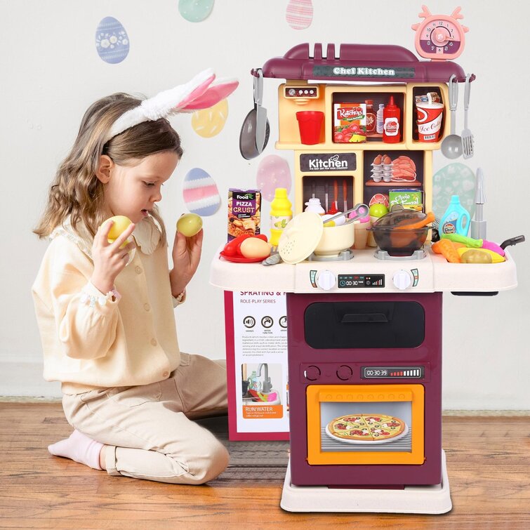 3-in-1 Kitchen Little Chef Playset Kids Cooking Baking Frying Roleplay Toy NEW 