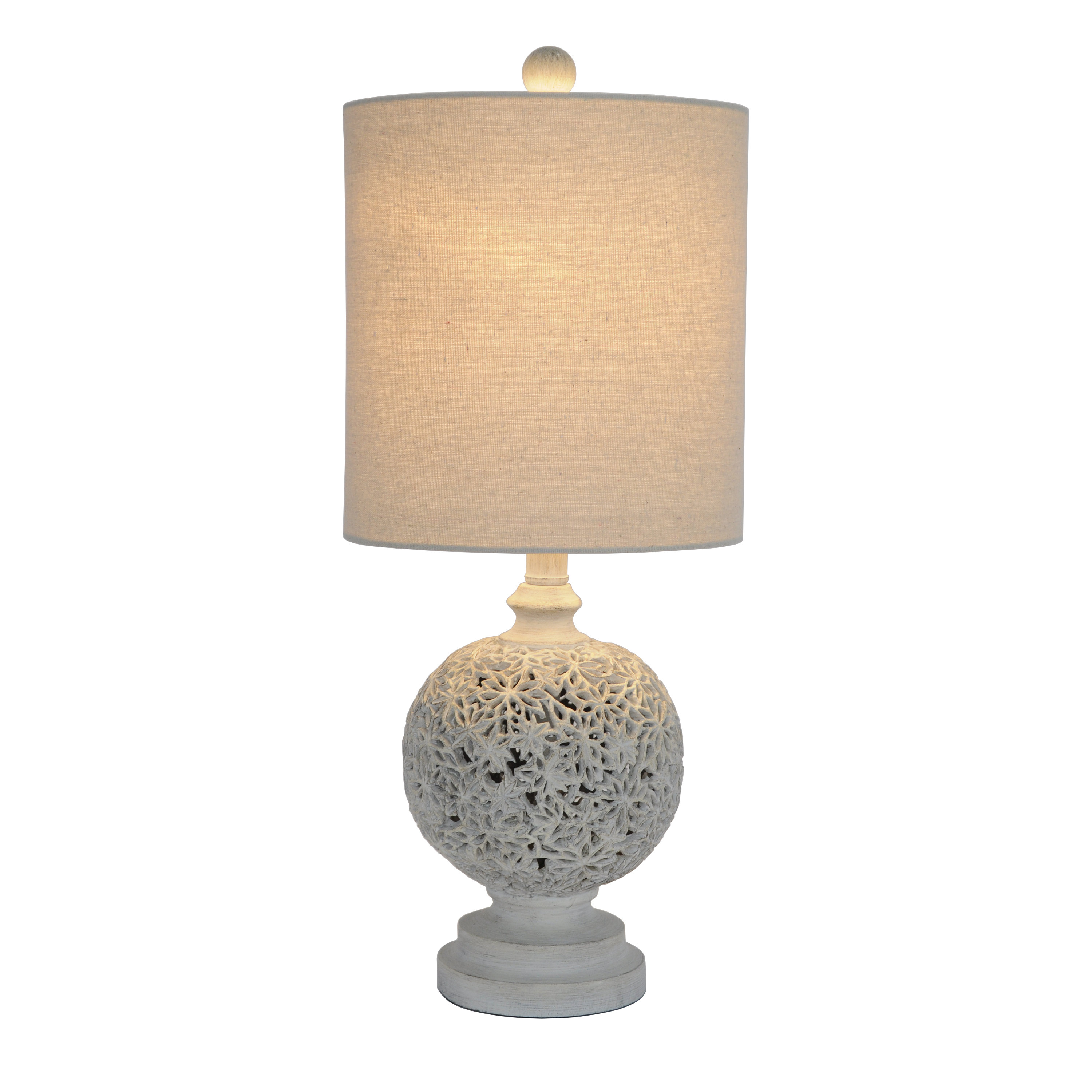 antique white table lamp