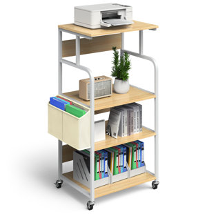 Details about   Printer Stand Compact 2 Shelf Locking Wheels Scanner Computer Office Supplies 