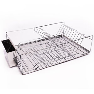 Home Basics 3 Piece Kitchen Sink Dish Drainer Set