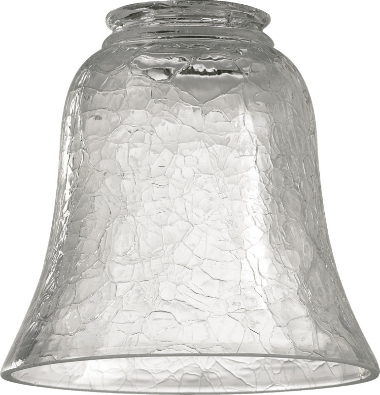 August Grove Clear Le 4 75 Glass Bell Ceiling Fan Er Default Name
