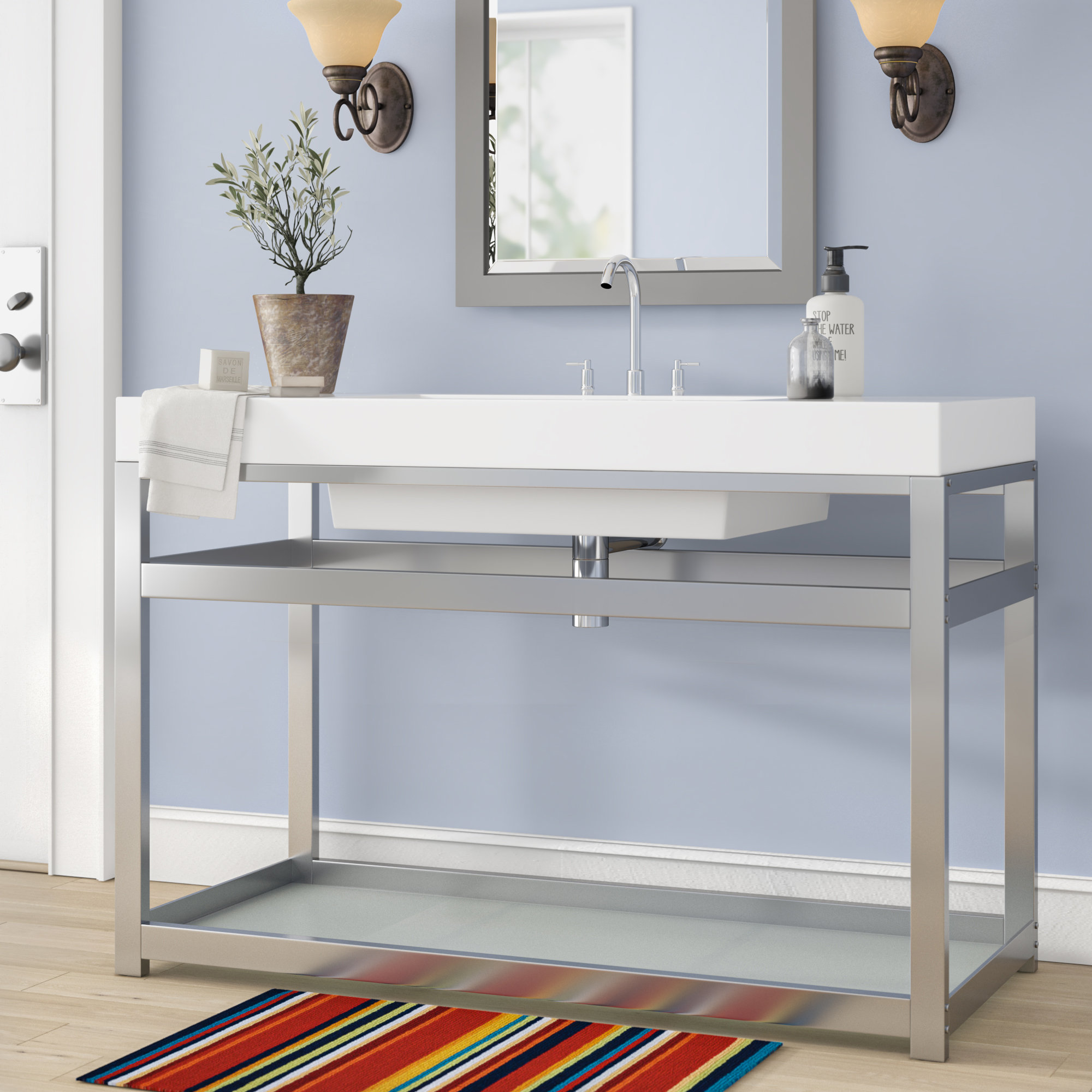 Kingston Brass Kingston Commercial 49" Single Bathroom Vanity Base Only