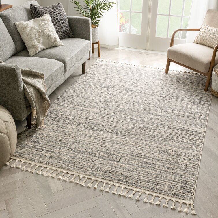 Well Woven Loop-De-Loop Looped/Hooked Gray Area Rug | Wayfair