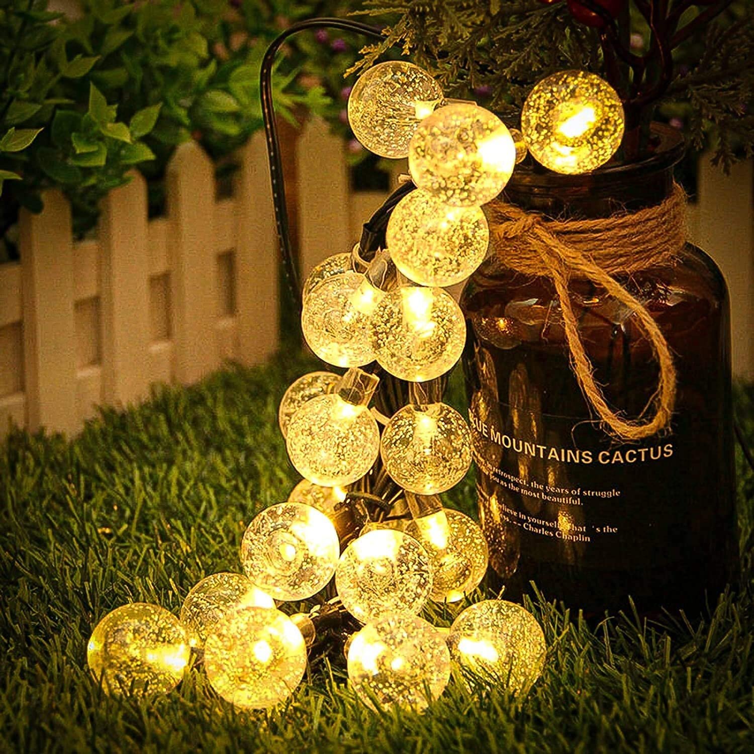 LED Solar String Lights Outdoor Garden Yard Decor Lamp Waterproof Fairy Light