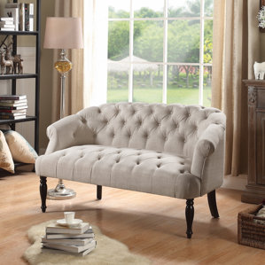 Garner Tufted Chesterfield Settee by Alcott Hill