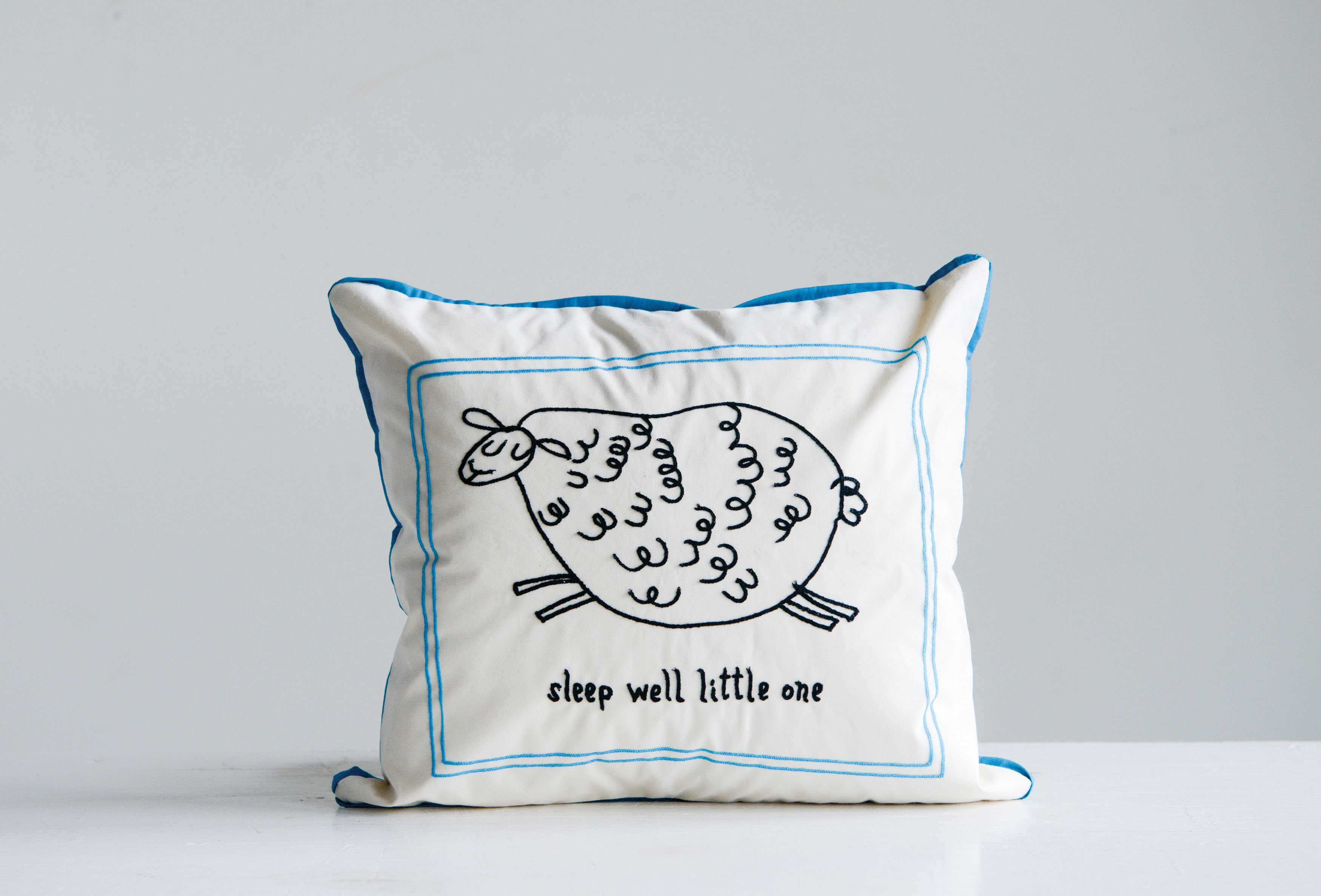 Harriet Bee Hylan Sleep Well Little One Cotton Lumbar Pillow Wayfair