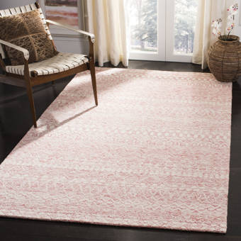 Wrought Studio Stackhouse Floral Tufted Coral Ivory Area Rug Reviews Wayfair