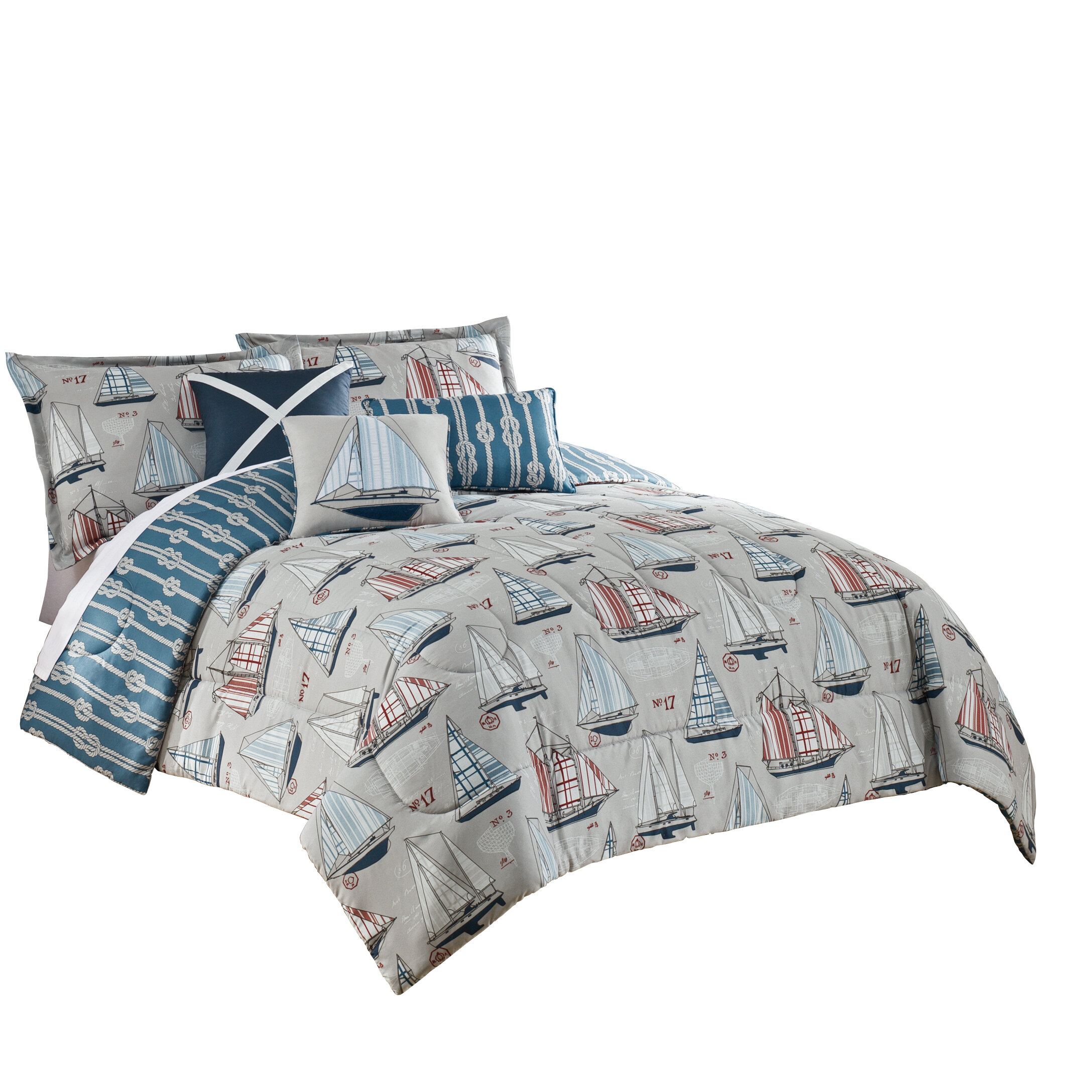 Waverly Set Sail Reversible Comforter Set Reviews Wayfair