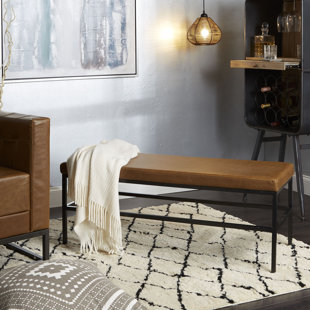 Go to store & view more images Williston Forge Seman Faux Leather Bench