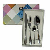 Mirror Polished Hespapa 12-Pieces Dessert Spoons 7.09 Stainless Steel Salad Spoon Set 