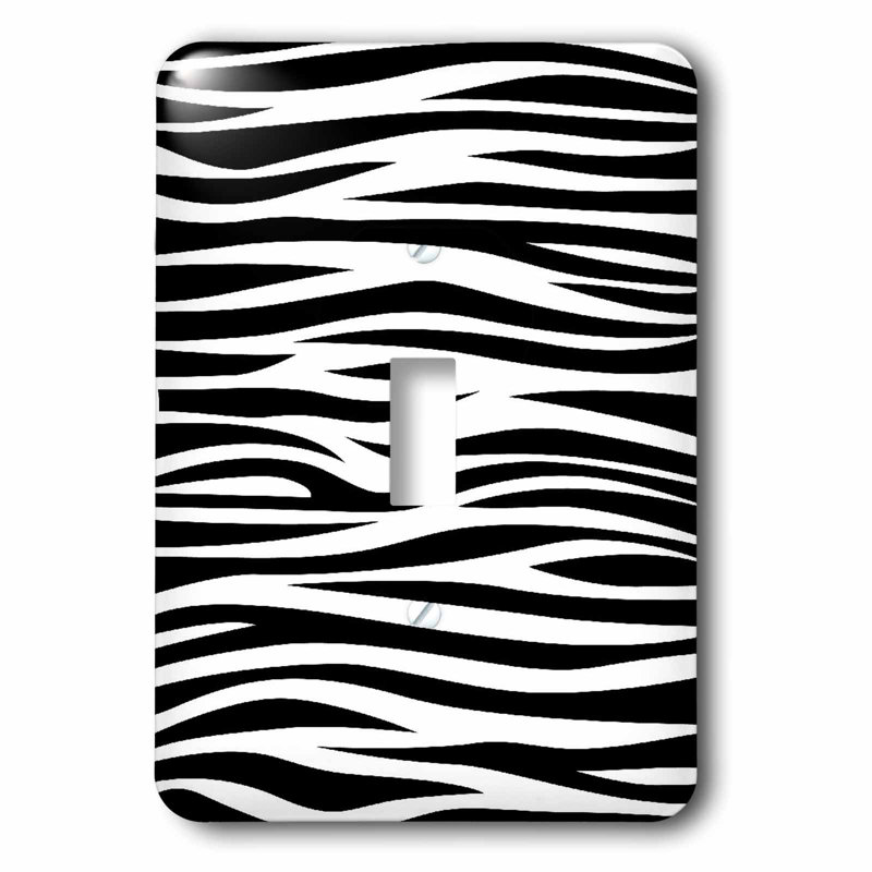3drose Zebra Print 1 Gang Toggle Light Switch Wall Plate Wayfair