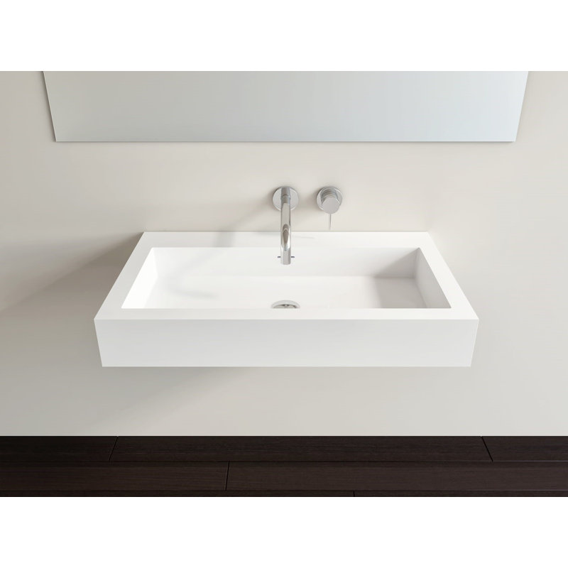 Wt 06l M Polymarble 47 Wall Mount Bathroom Sink With Overflow Buy Online In Albania At Albania Desertcart Com Productid 134874508