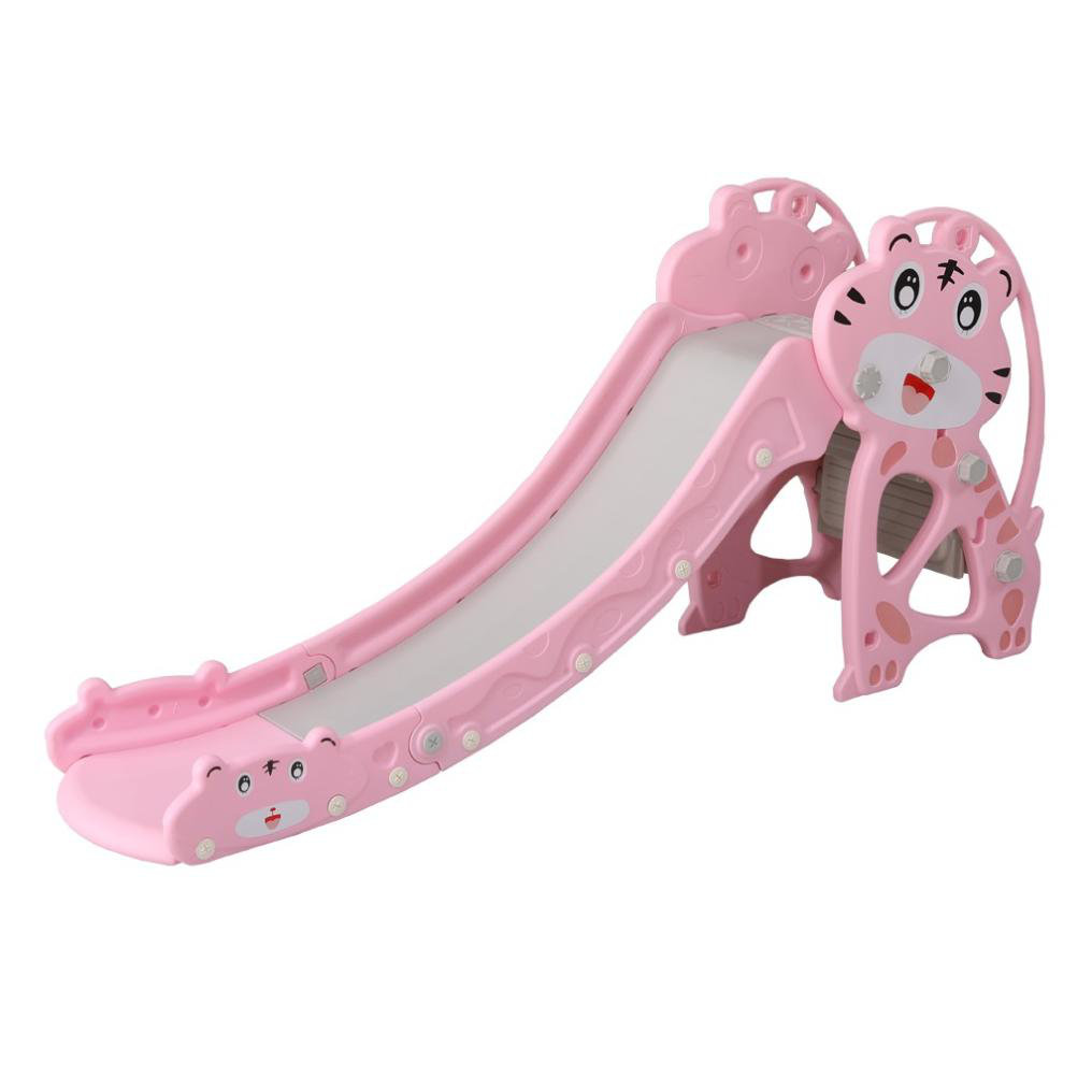 pink childrens slide
