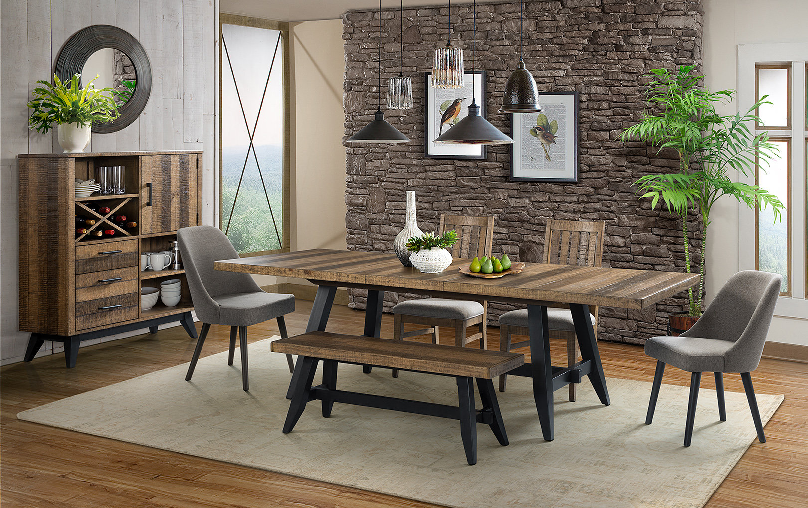 Union Rustic Laguna Extendable Dining Set Reviews Wayfair