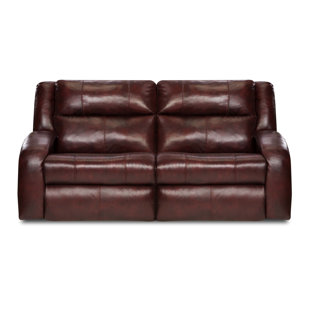 Go to store & view more images Southern Motion Maverick Leather Reclining Loveseat