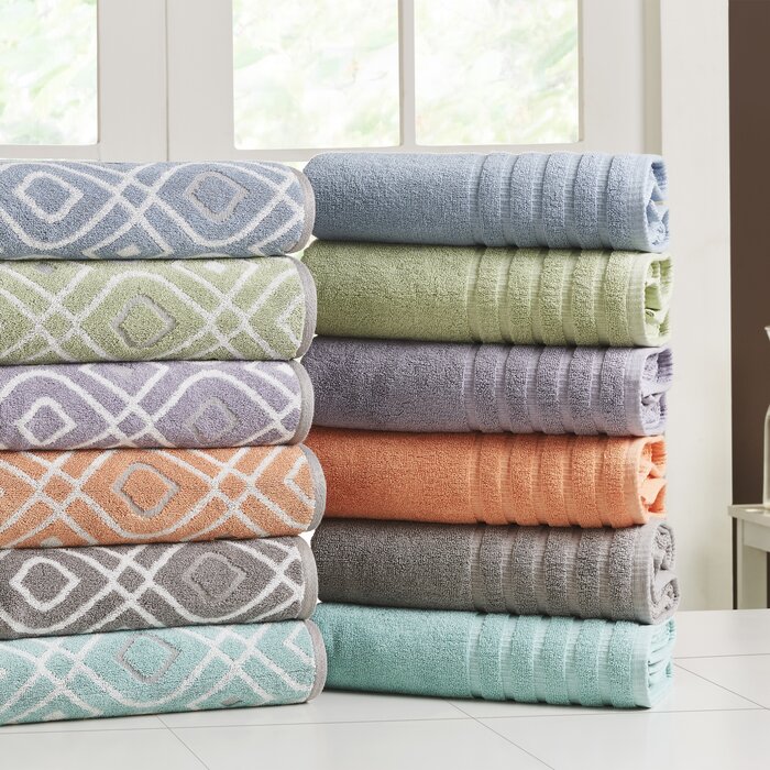 Wrought Studio Mims 6 Piece 100% Cotton Towel Set & Reviews | Wayfair