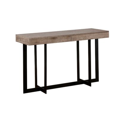 17 Stories Gunnar Industrial Solid Wood Console Table