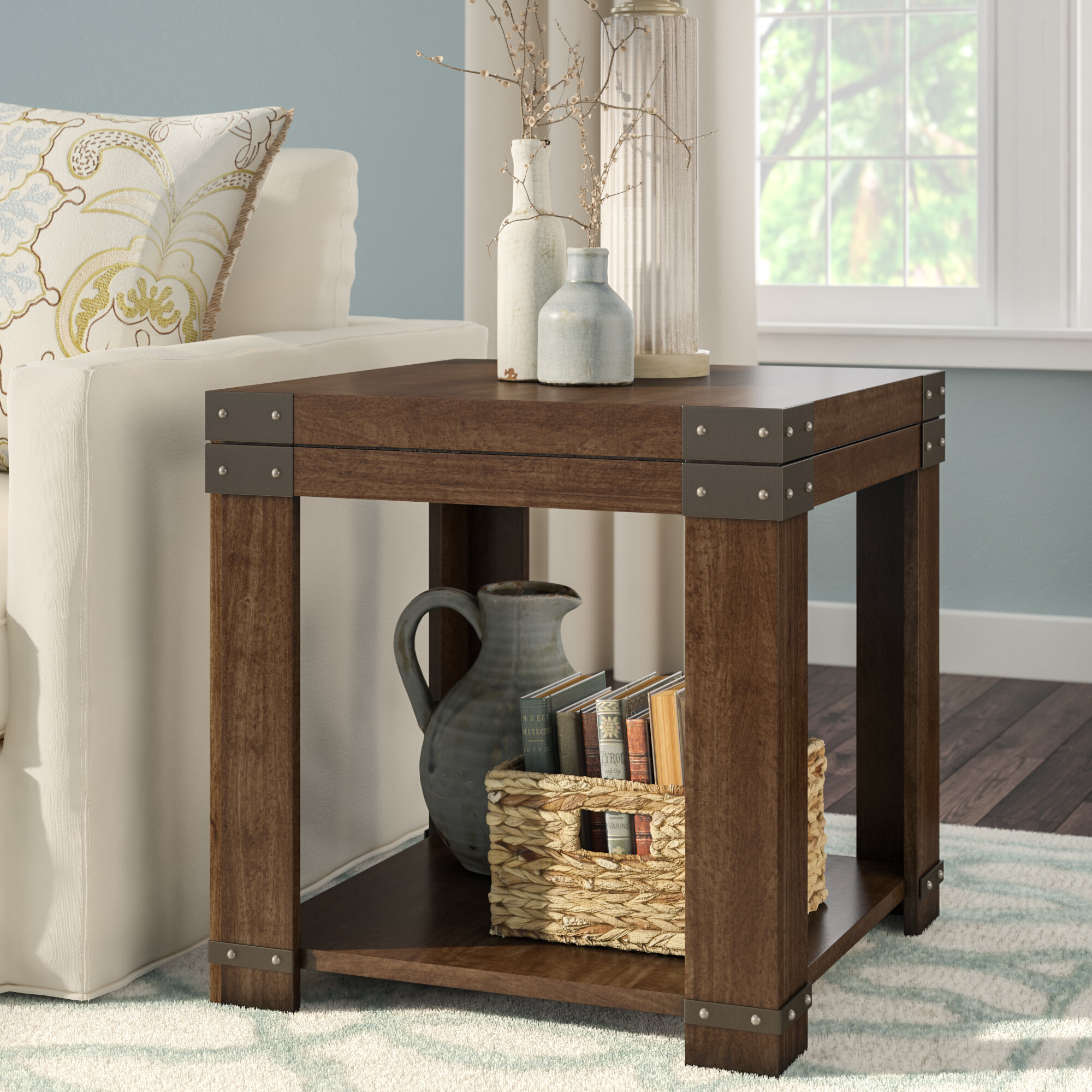 angelique end table with storage