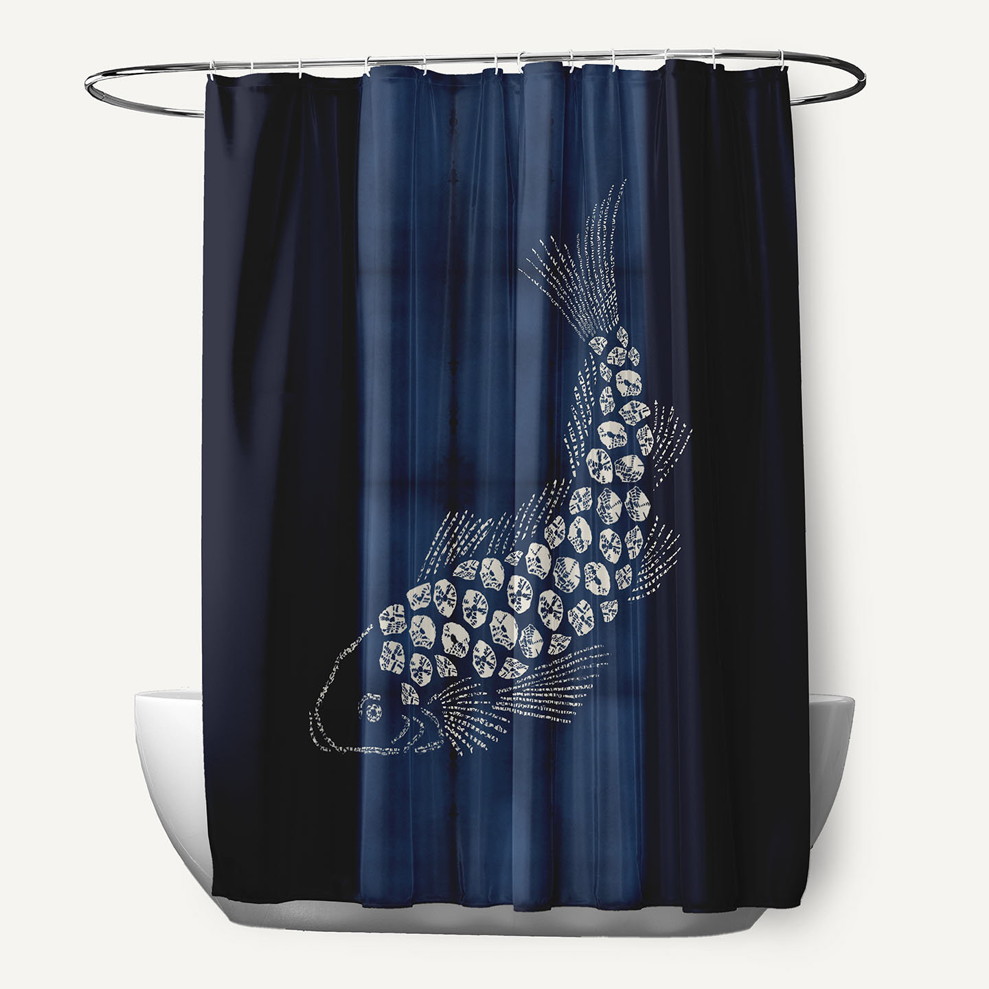 Rosecliff Heights Binion Fish Pool Single Shower Curtain & Reviews ...