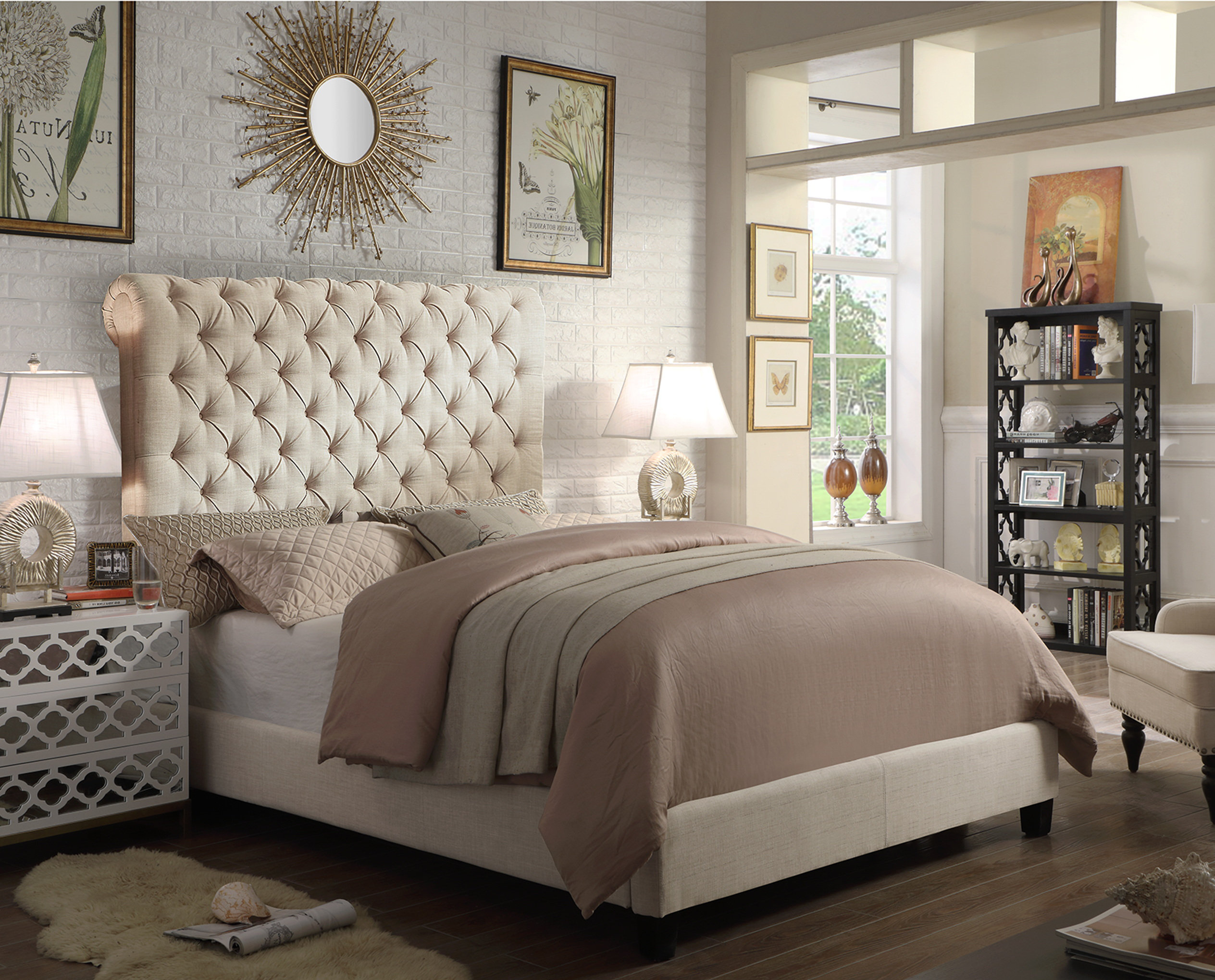 Alcott Hill® Lilyana Tufted Upholstered Low Profile Standard Bed