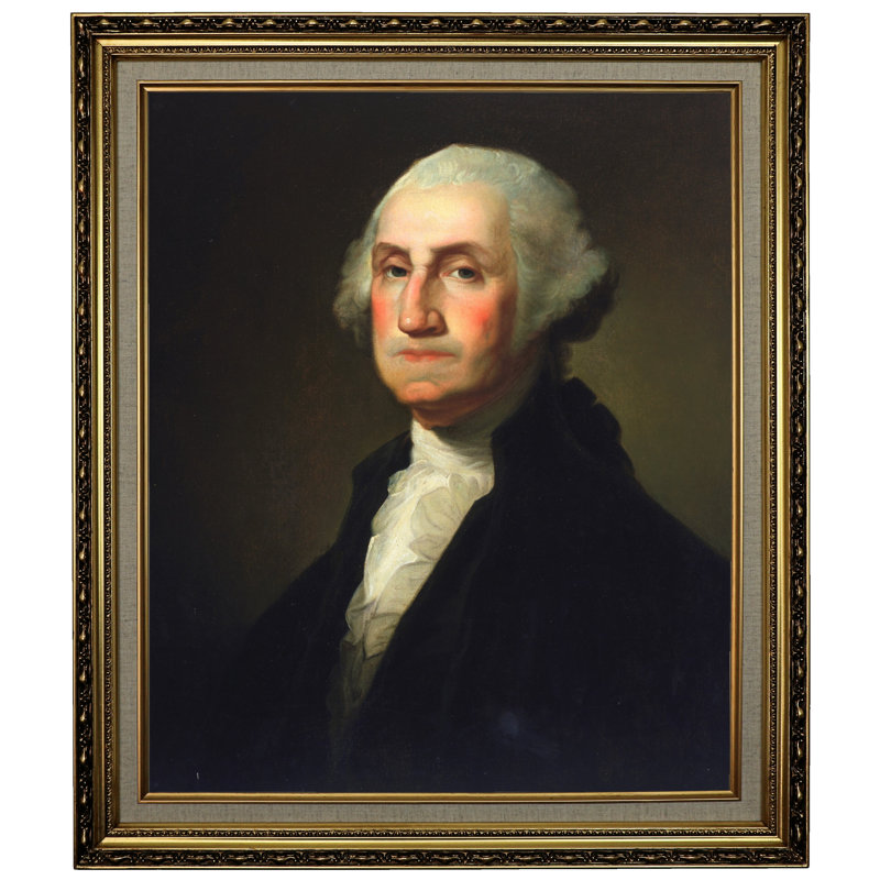 Astoria Grand George Washington 1854 Framed Oil Painting Print