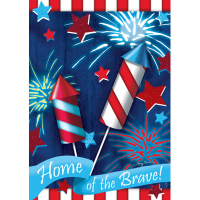 Home Of The Brave Garden flag Toland Home Garden