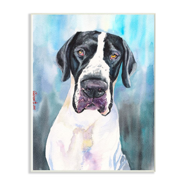 Charlton Home Great Dane Dog Pet Animal Watercolor Painting