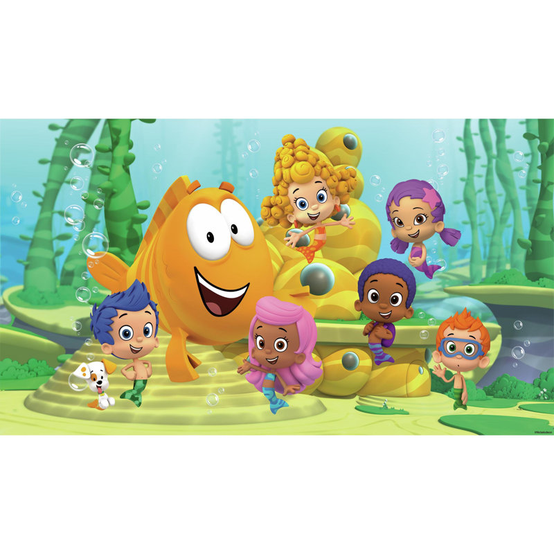 Room Mates Prepasted Bubble Guppies Xl Ultra Strippable Wall Mural