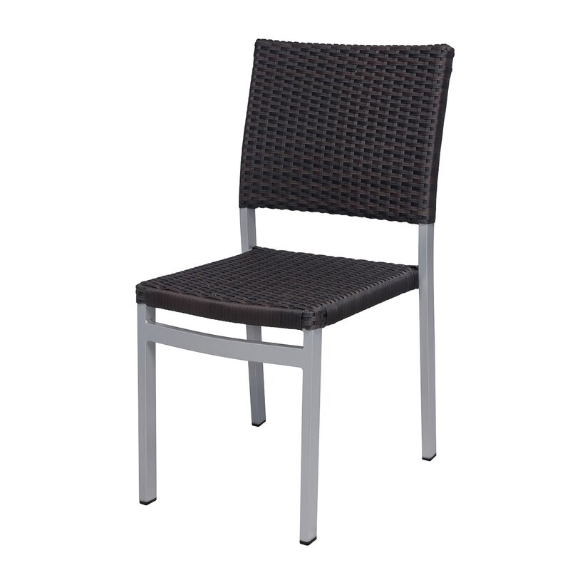 Source Contract Fiji Weave Stacking Patio Dining Chair Wayfair