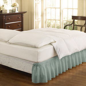 Gearheart Wrap Around Solid Ruffled 140 Thread Count Bed Skirt