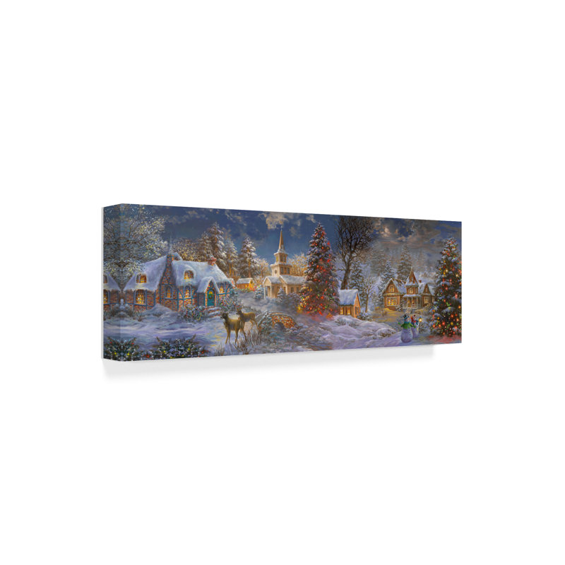 Winston Porter Stillness Of Christmas Acrylic Painting Print On Wrapped Canvas Wayfair Ca