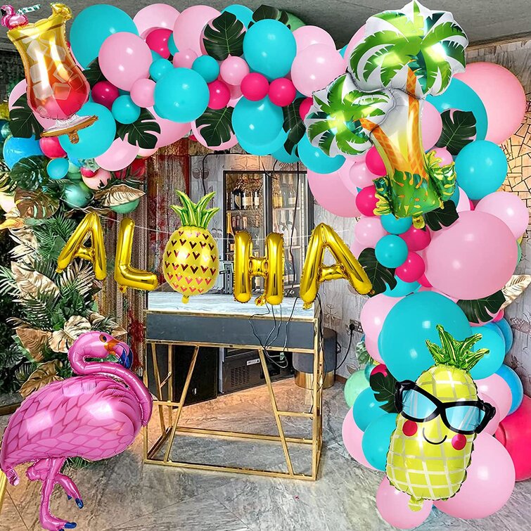 KIDS BIRTHDAY PARTY BALLOONS Bright Colourful Unicorn Flamingo Helium Air Fill 