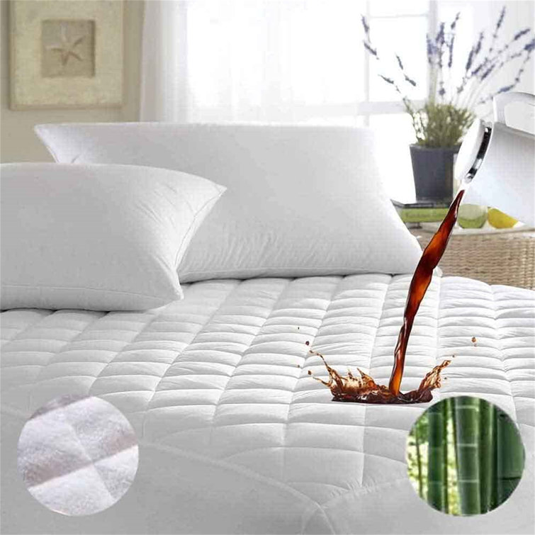 Twin Size 100% Waterproof Mattress Protector Premium Breathable Bamboo Bad Cover 