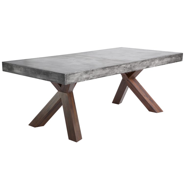 concrete top dining table rectangle