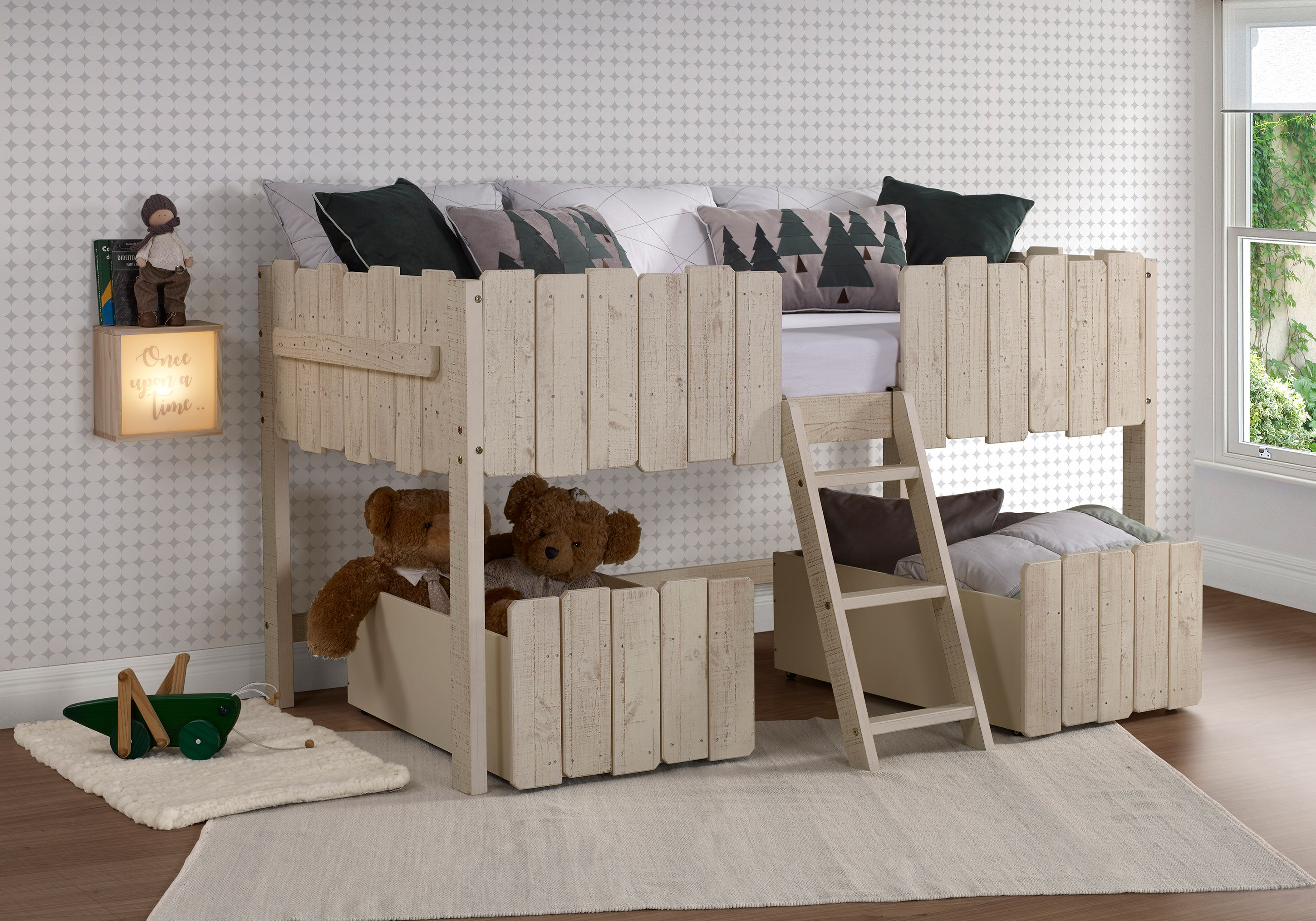 Isabelle Max Cogburn Twin Low Loft Bed With Drawers Wayfair