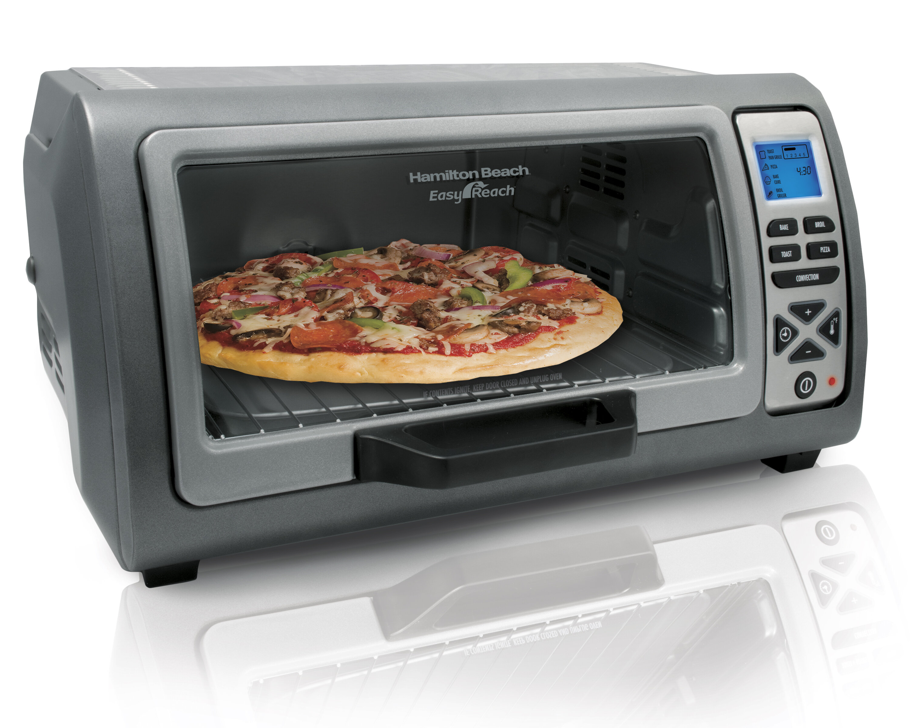 Hamilton Beach Easy Reach Digital Toaster Oven Reviews Wayfair